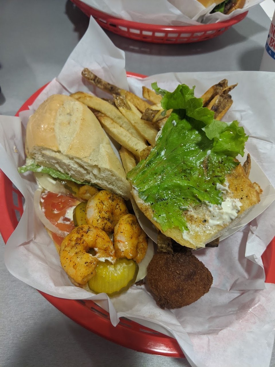 Grilled Shrimp Poboy